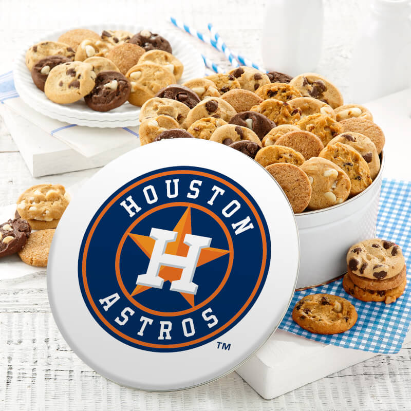 Houston Astros 48 Nibblers Tin Houston Astros 48 Nibblers Tin