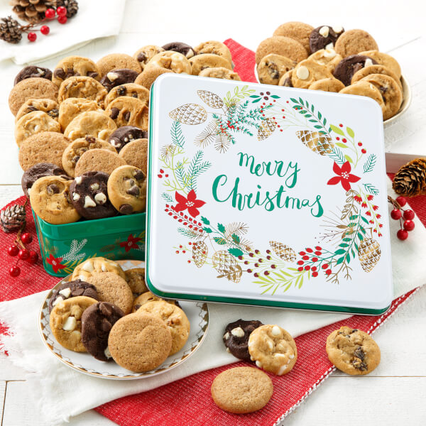 Merry Christmas 60 Nibblers Nut-Free Tin Merry Christmas 60 Nibblers Nut-Free Tin