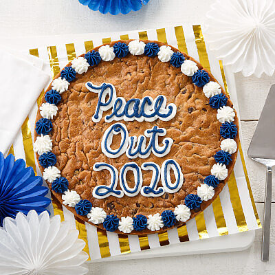 Peace Out 2020  Cookie Cake