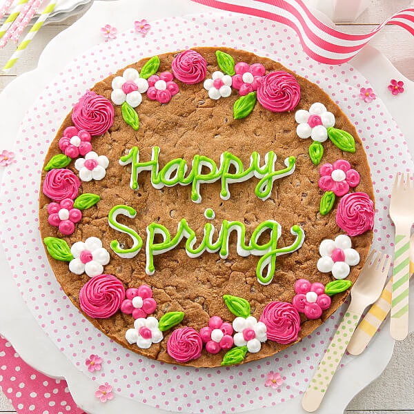 Happy Spring Cookie Cake Happy Spring Cookie Cake