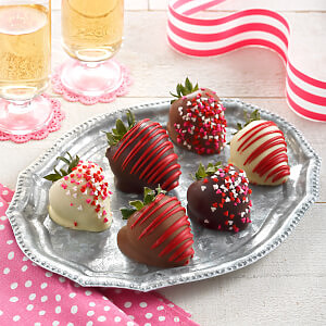 Full Half Love Dozen Belgian Chocolate Strawberries Full Half Love Dozen Belgian Chocolate Strawberries