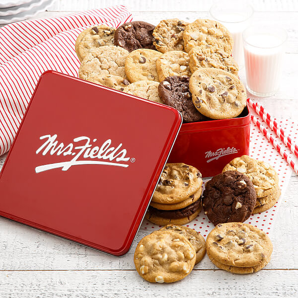 Mrs Fields Two Full Dozen Signature Cookie Tin Mrs Fields Two Full Dozen Signature Cookie Tin
