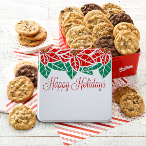 Custom Two Full Dozen Happy Holidays Tin Custom Two Full Dozen Happy Holidays Tin