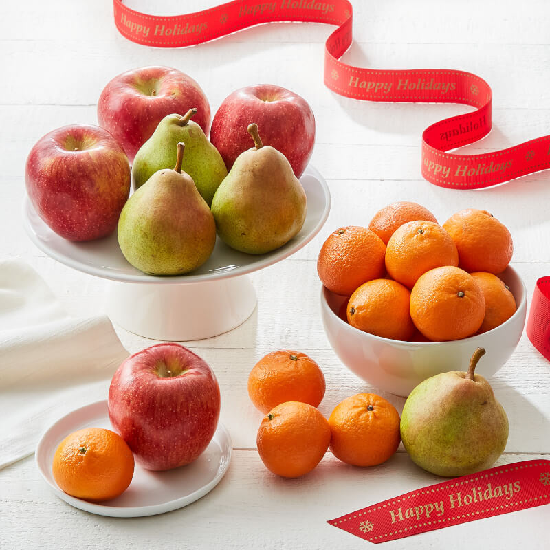 Happy Holidays Fruit Trio Gift Happy Holidays Fruit Trio Gift