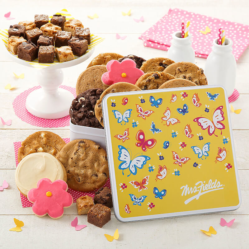 Butterfly Cookie Tin Large Combo Butterfly Cookie Tin Large Combo