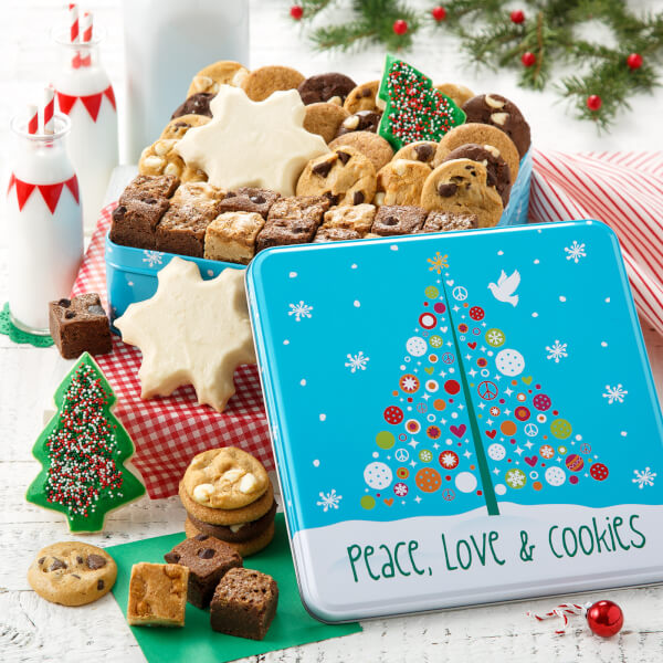 Peace Love Cookies Medium Combo Tin Peace Love Cookies Medium Combo Tin