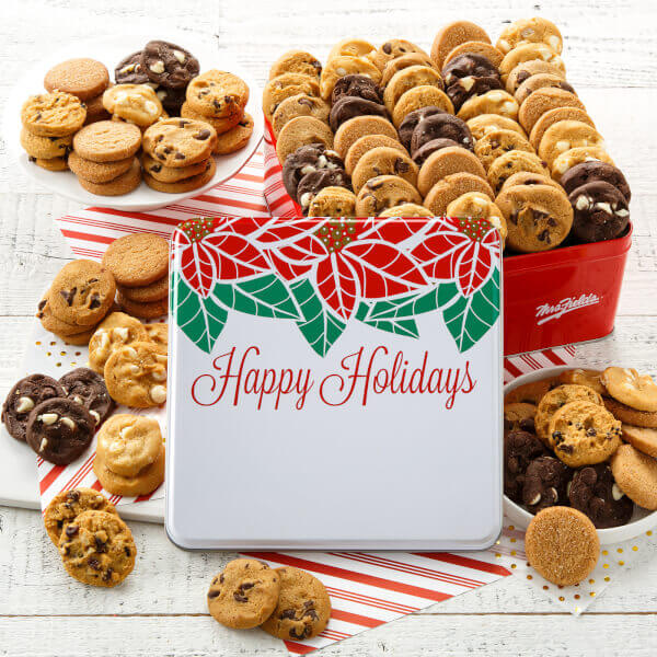 Custom Happy Holidays 90 Nibblers Tin Custom Happy Holidays 90 Nibblers Tin