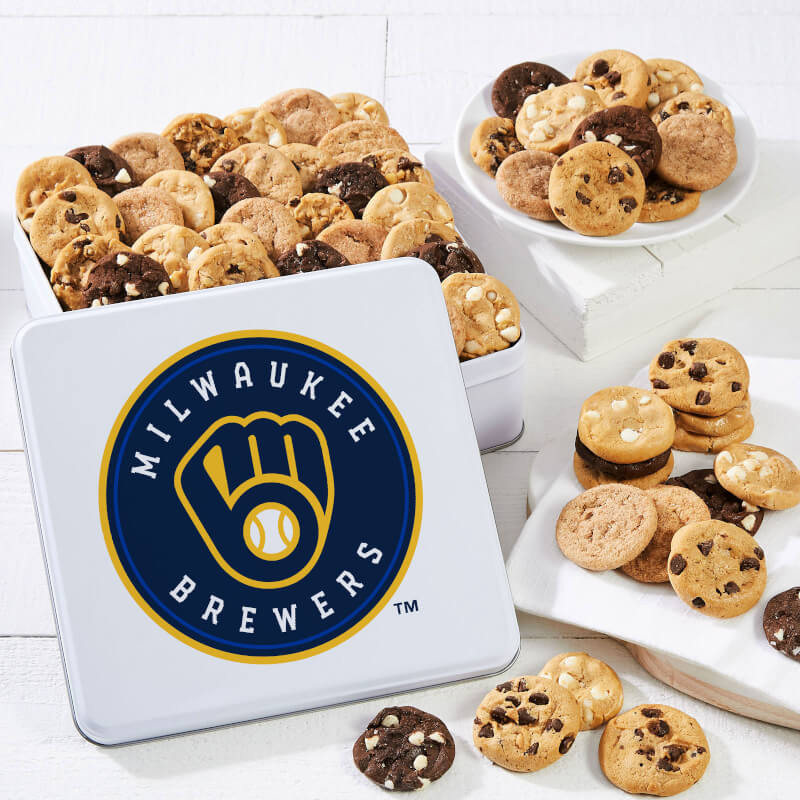 Milwaukee Brewers Nibblers Tin Milwaukee Brewers Nibblers Tin