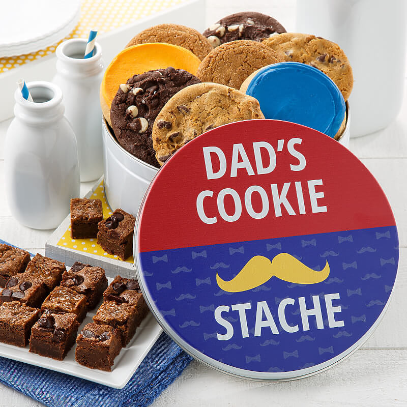 Dads Cookie Stache Combo Tin Dads Cookie Stache Combo Tin