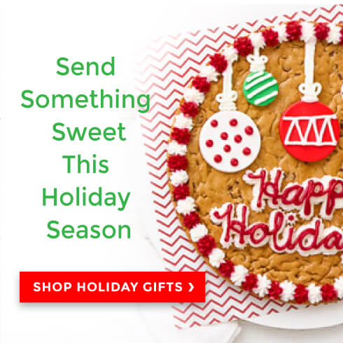 Send something sweet this holiday season. Shop holiday cookie gifts. click to shop.