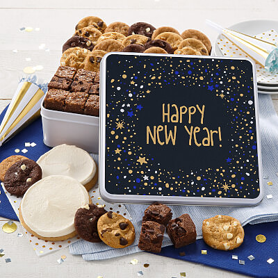Happy New Year Cookie Tin