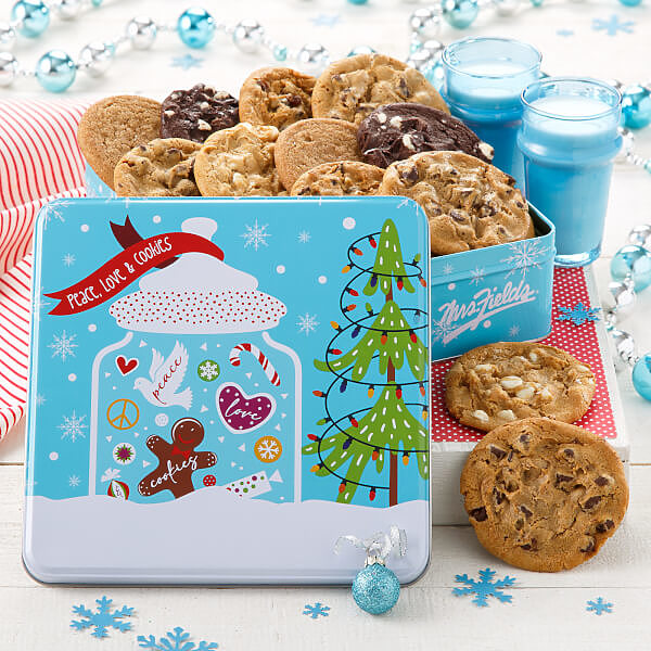 Peace Love Cookies 12 Cookies Tin Peace Love Cookies 12 Cookies Tin