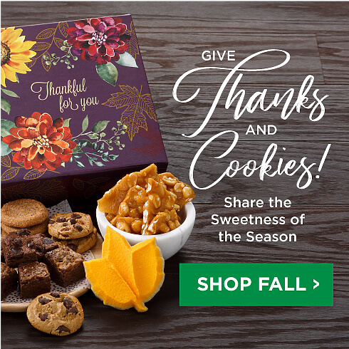 Give Thanks and Cookies. Thank You GiftsSHOP FALL Thanksgiving and Gratitude Gifts