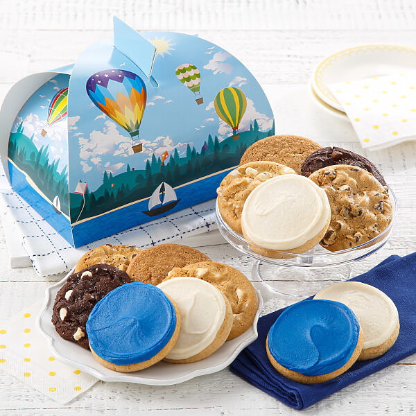 Up Up and Away Cookie Carrier summer spring cookies gift box