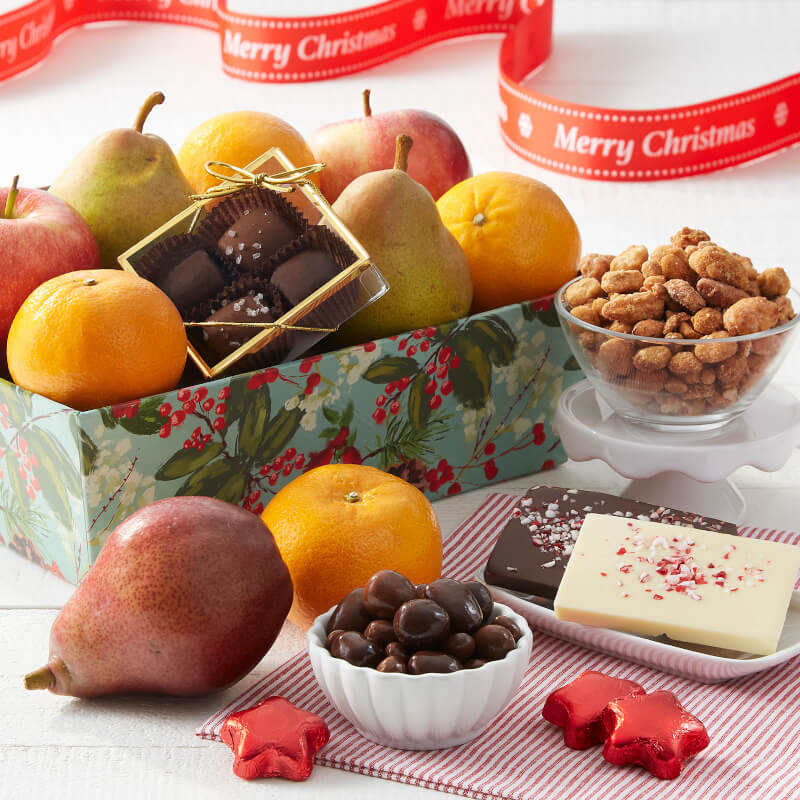 Christmas Treasures Fruit Treat Crate Christmas Treasures Fruit Treat Crate