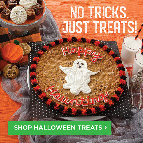 No Tricks. Just Treats. Halloween Cookie Treats just arrived! Shop Now.