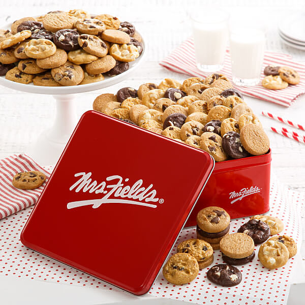 Mrs Fields 90 Nibblers Signature Tin Nut-Free Mrs Fields 90 Nibblers Signature Tin Nut-Free