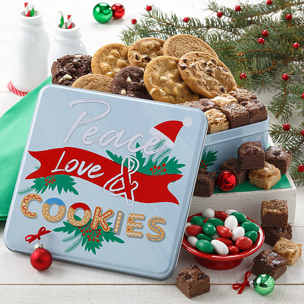 Peace Love Cookies Medium Combo Tin Peace Love Cookies Medium Combo Tin