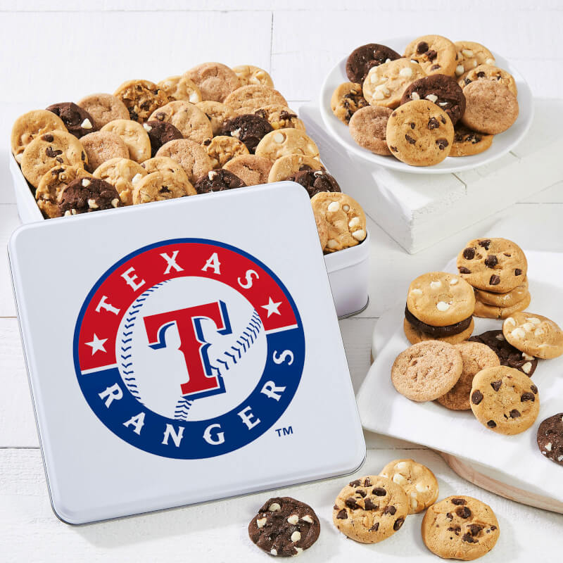 Texas Rangers Nibblers Tin Texas Rangers Nibblers Tin