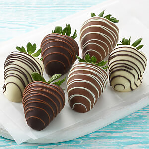Full Half Dozen Classic Belgian Chocolate Strawberries Full Half Dozen Classic Belgian Chocolate Strawberries