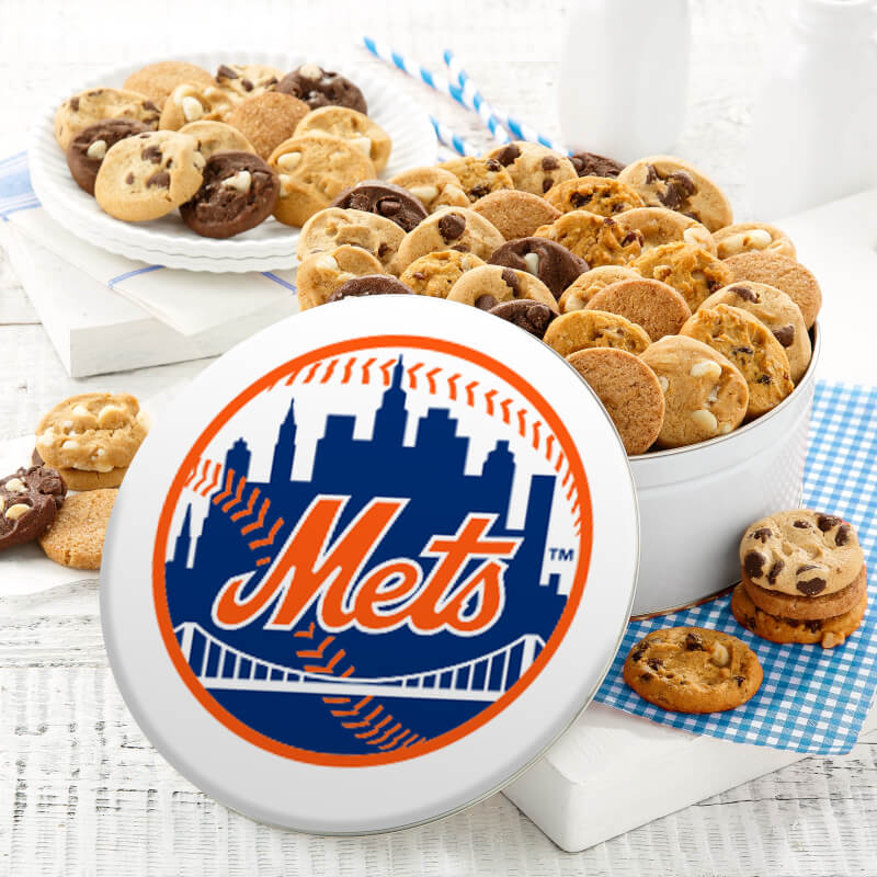 New York Mets 48 Nibbler Tin New York Mets 48 Nibbler Tin