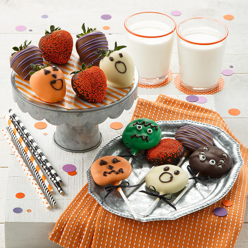 Halloween Belgian Chocolate Strawberries Nibblers Pop Halloween Belgian Chocolate Strawberries Nibblers Pop