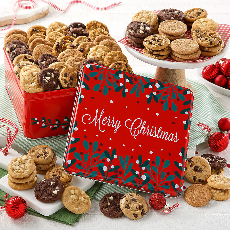 Merry Christmas 90 Nibblers No Nuts Tin Merry Christmas 90 Nibblers No Nuts Tin