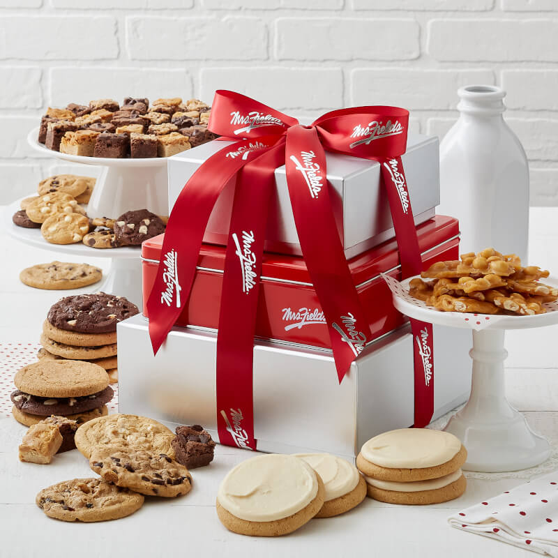 Traditional Silver Cookie Tower Traditional Silver Cookie Tower