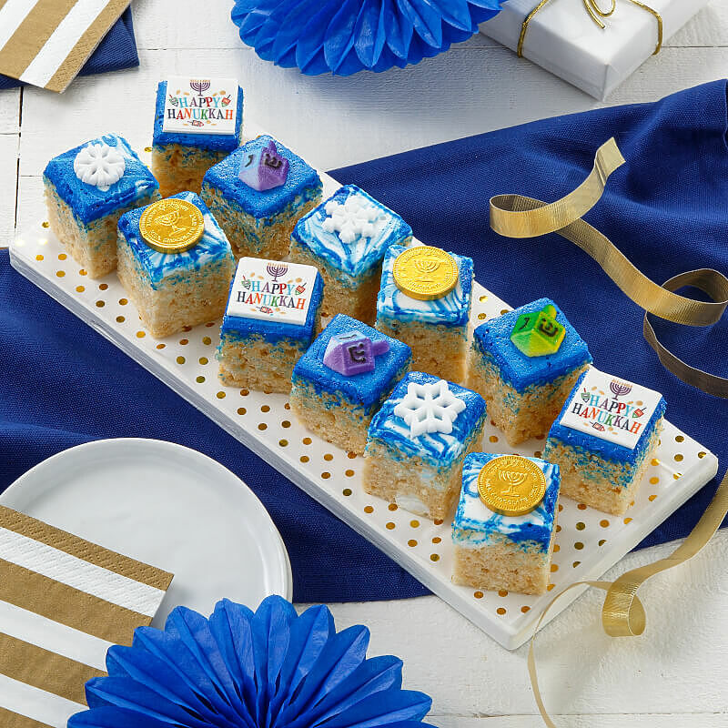 Hanukkah Rice Krispie Mini Gift Box Hanukkah Rice Krispie Mini Gift Box