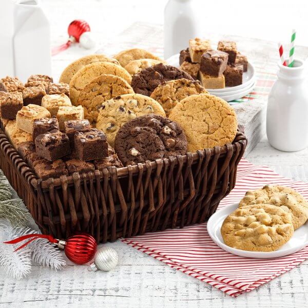 12 Original Cookies 72 Brownie Bites Basket 12 Original Cookies 72 Brownie Bites Basket
