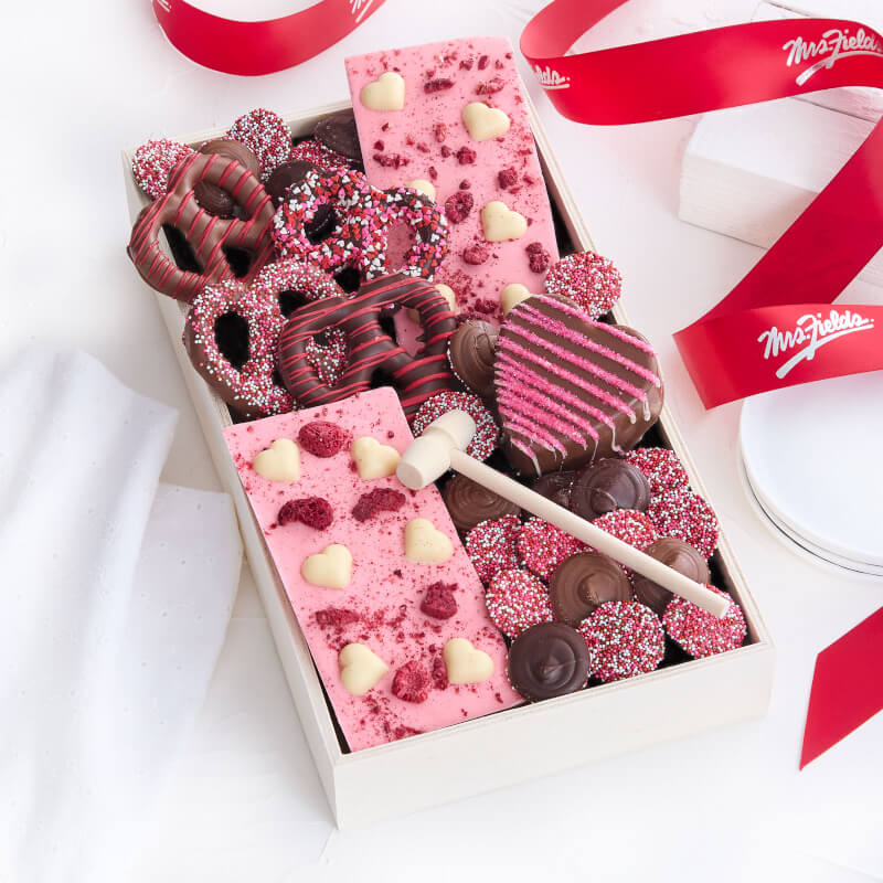 Belgian Chocolate Pink Assorted Tray