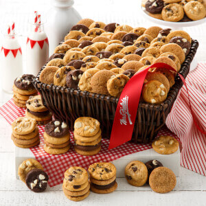 120 Nibblers Basket cookies baskets corporate gifts gift basket baskets company gifts business cookies