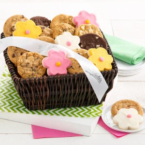 Flower Cookie Basket Flower Cookie Basket