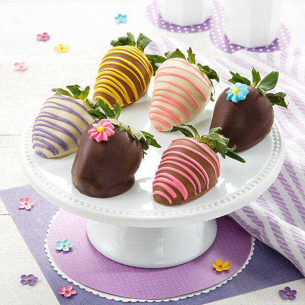 Full Half Dozen Spring Belgian Chocolate Strawberries Full Half Dozen Spring Belgian Chocolate Strawberries