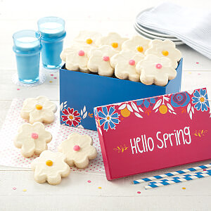 Fresh Flowers Frosted Box Fresh Flowers Frosted Box