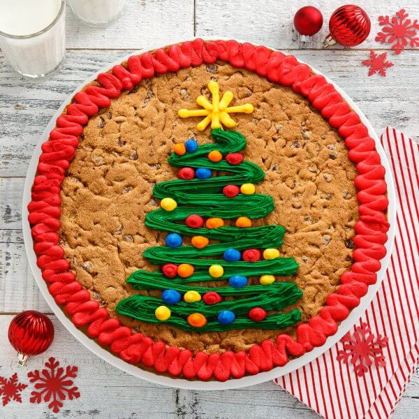 Holiday Tree Cookie Cake Holiday Tree Cookie Cake