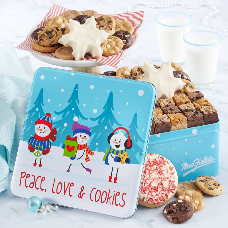 Peace Love Cookies Large Combo Tin Peace Love Cookies Large Combo Tin