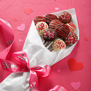 Love Belgian Chocolate-Covered Nibblers Bouquet Love Belgian Chocolate-Covered Nibblers Bouquet